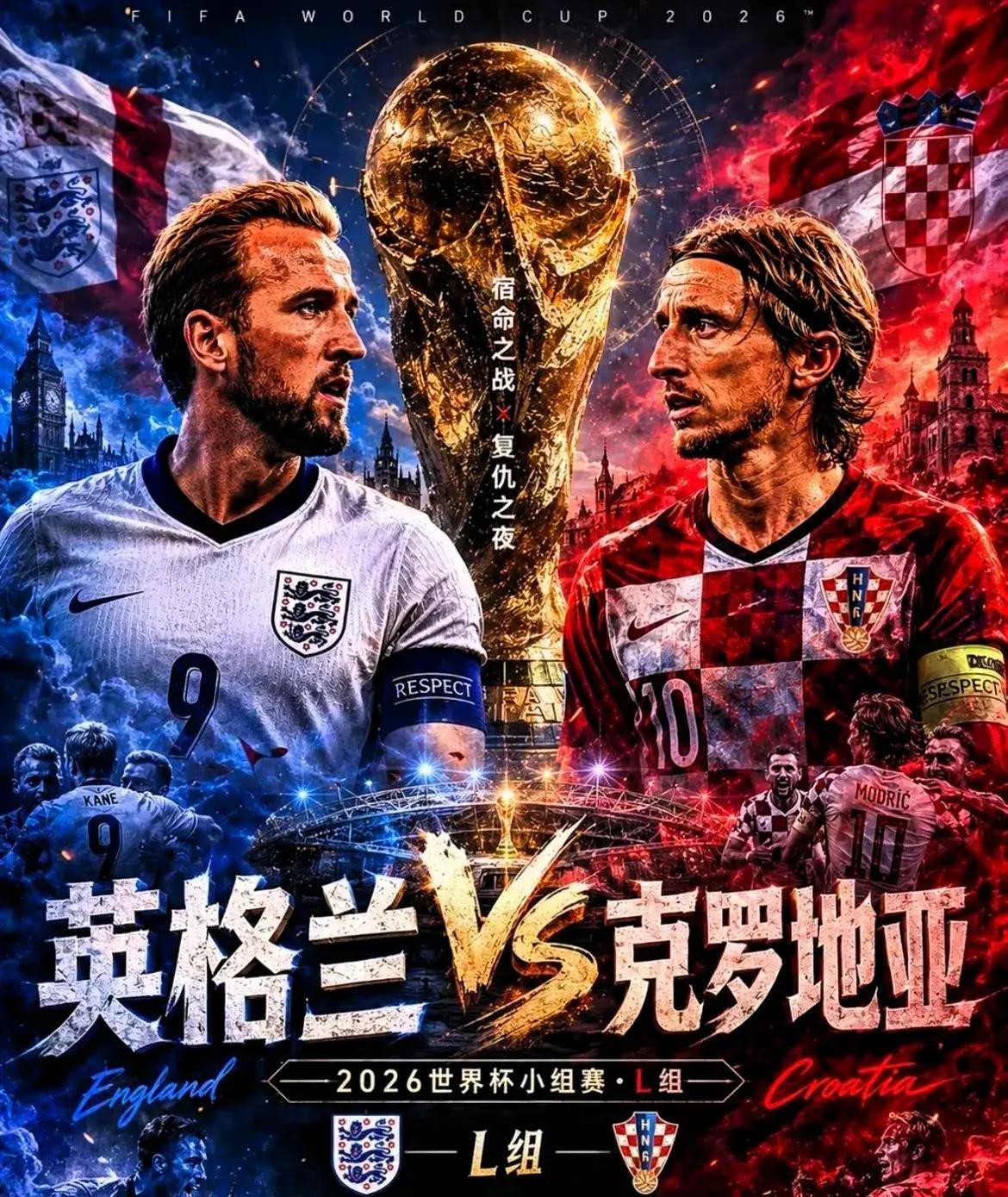 世界杯预测：葡萄牙3-0刚果，英格兰2-1克罗地亚，4场比分前瞻